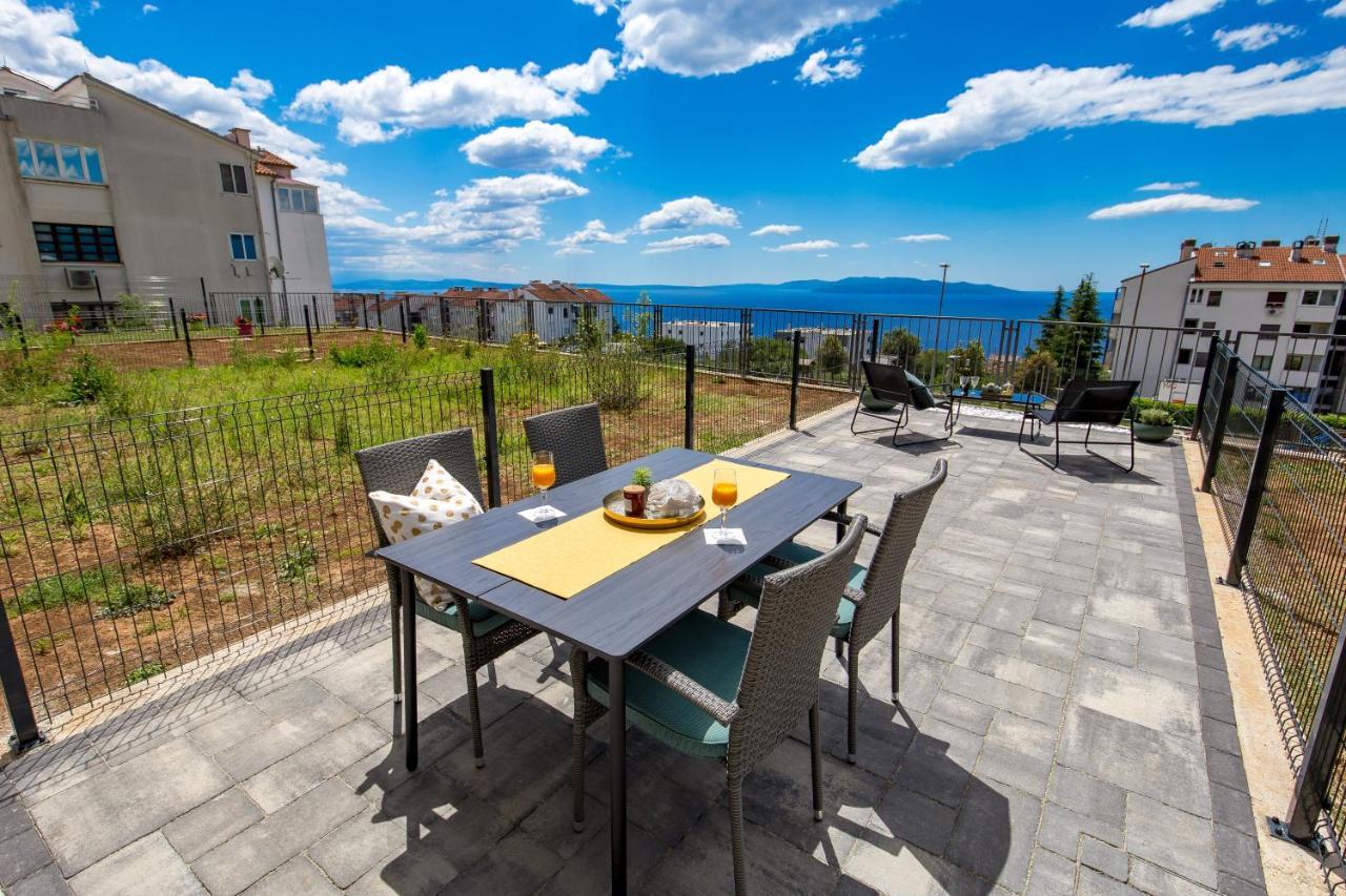 Seaview Apartment „Megan“ With Sunny Terrace Kastav Bagian luar foto